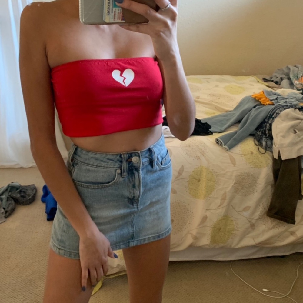 Heartbreak tube top